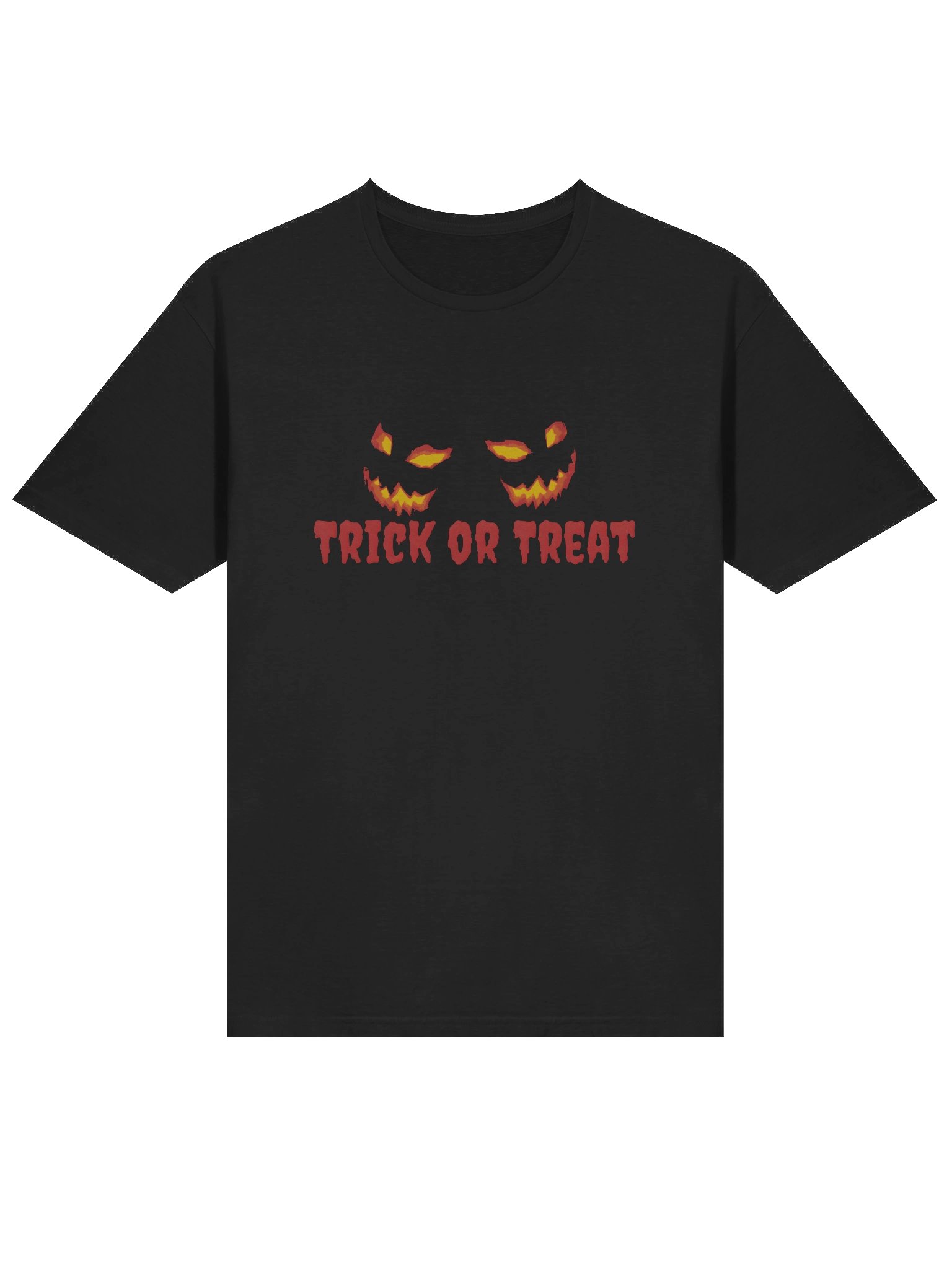 Trick or Treat Halloween T-Shirt – Scary Jack O Lantern Eyes Tee product image (3)