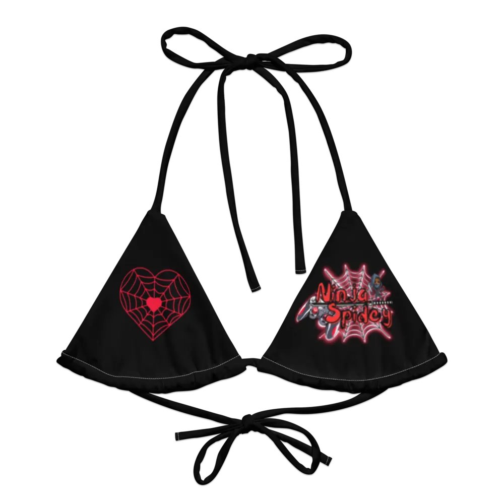 NinjaSpidey Black String Bikini Top product image (2)