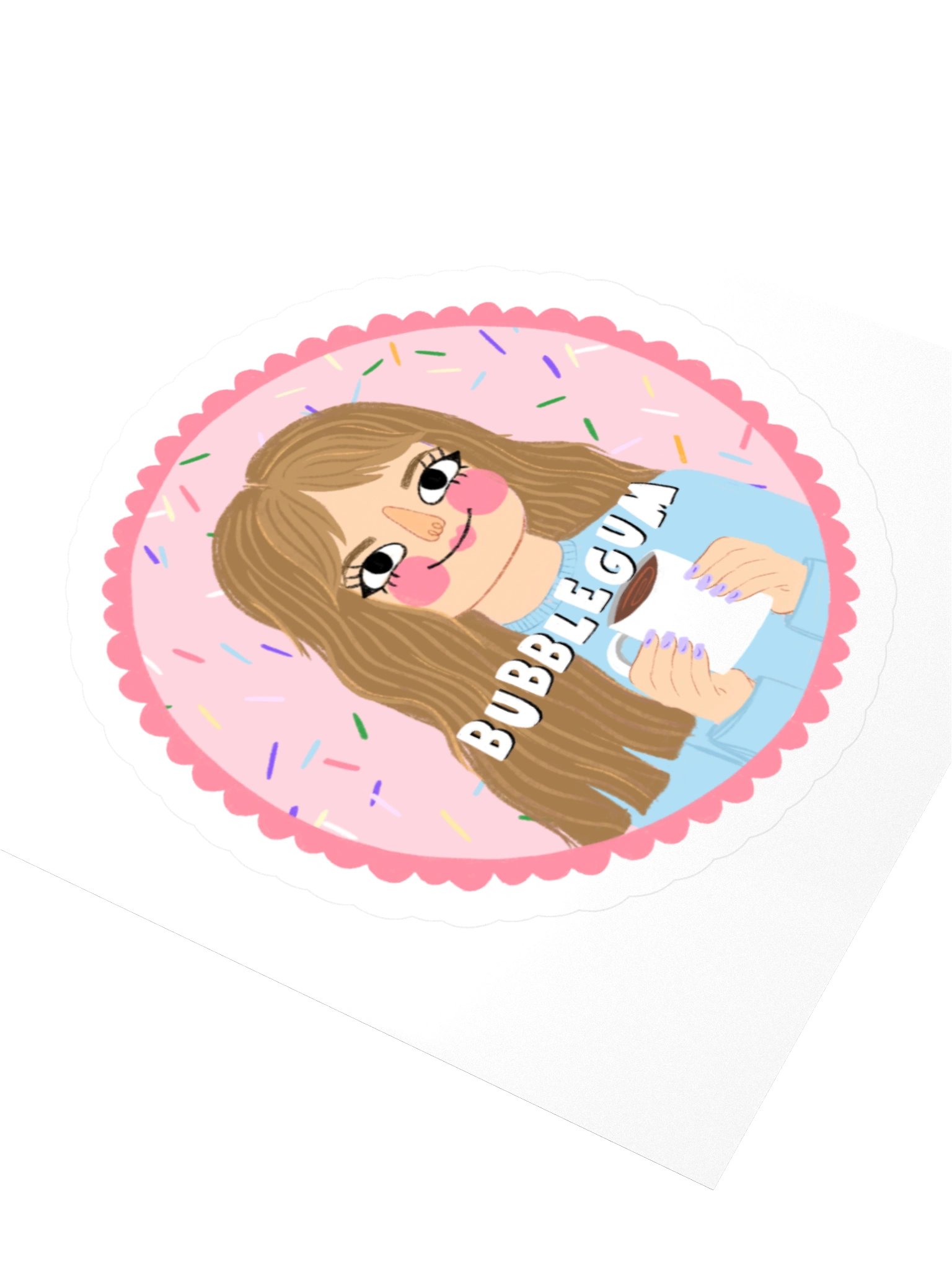 Bubblegum Coffee Sticker product image (5)