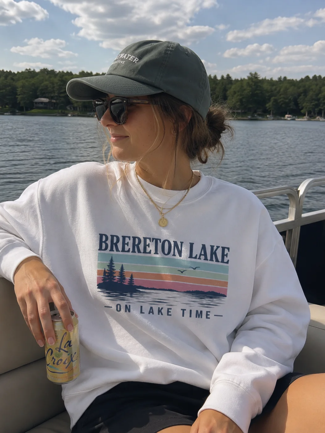 Brereton Lake Sunset Crewneck - 100% Cotton exterior product image (5)