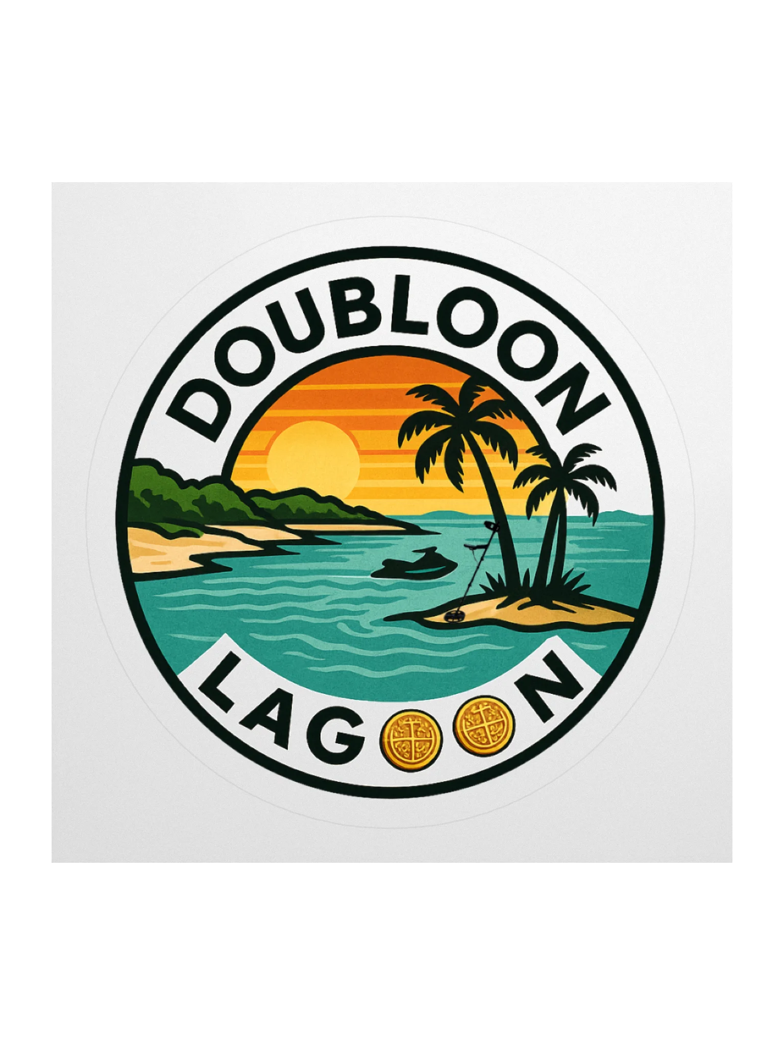 Doubloon Lagoon Sticker product image (1)
