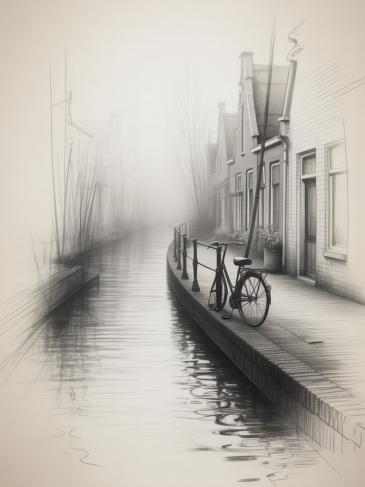 Tranquil Canal Serenity Framed Poster product image (1)