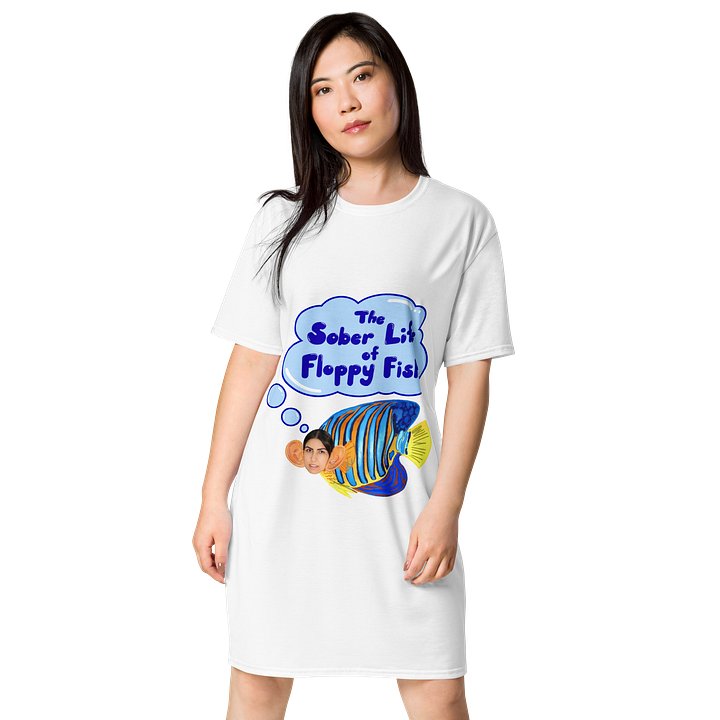 Sober Floppy Fish T-shirt Dress product image (1)