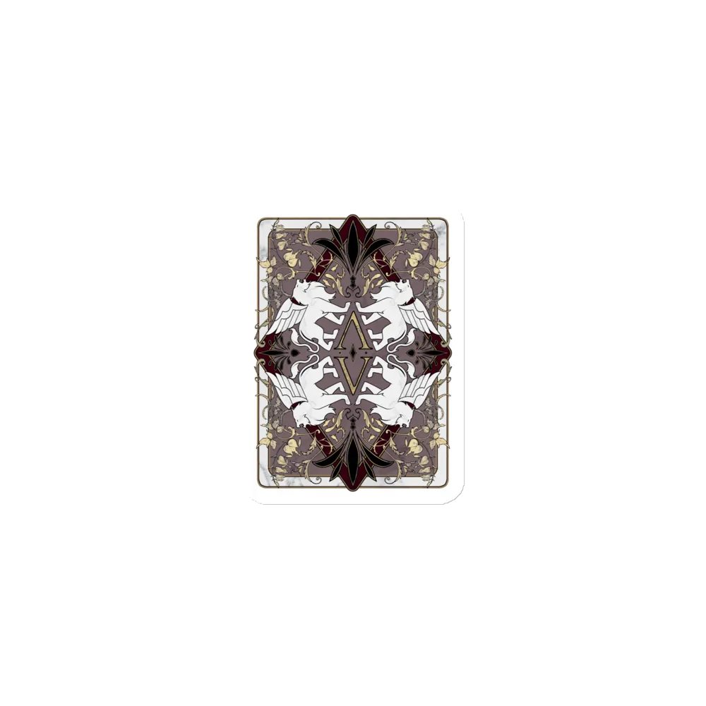Verardi Famiglia Playing Card Back ✦ Die-Cut Magnets product image (1)