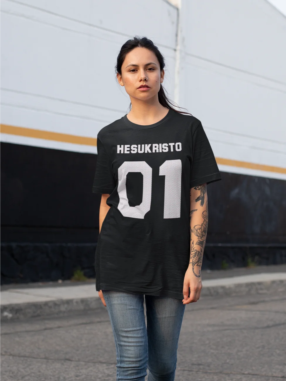 HESUKRISTO "NUMERO UNO" BLACK TEE product image (1)