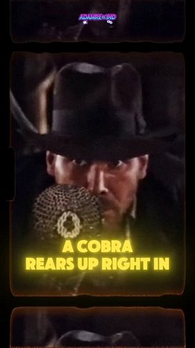 Indiana Jones had a real snake in front of him…

but there's something between them you were never supposed to notice 👀

Did ...