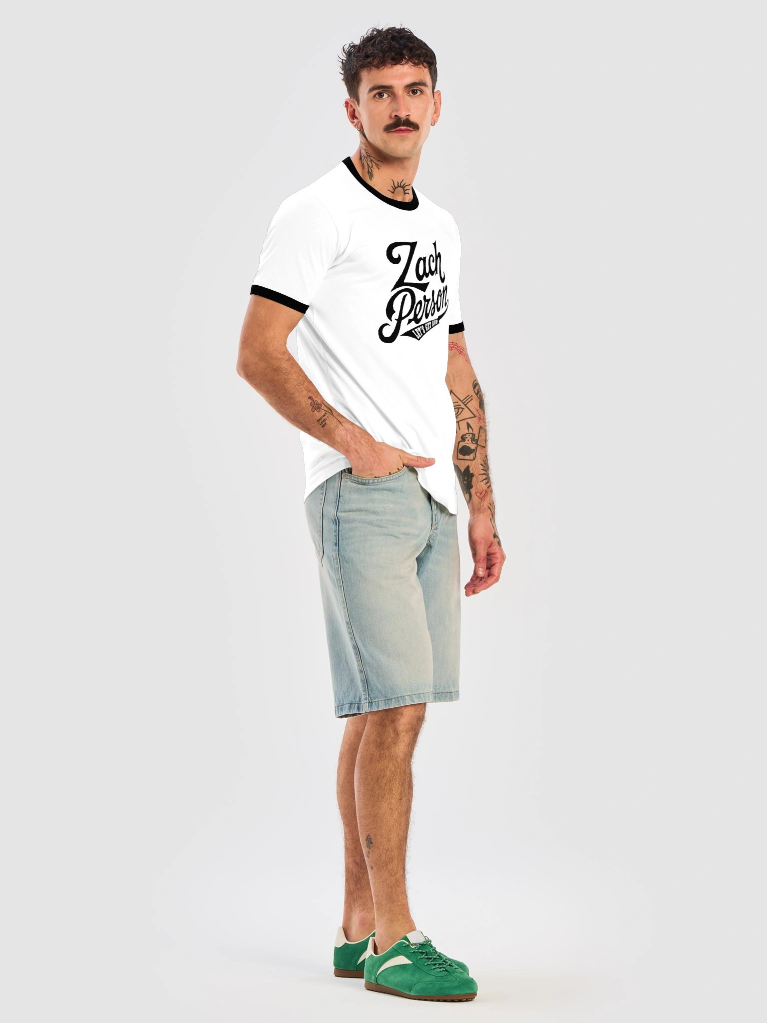 Zach Person Script Ringer Tee product image (7)