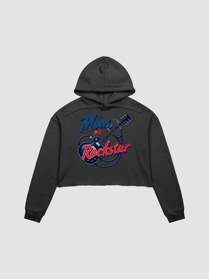 mom, Rockstar, RN Crop Hoodie product image (2)