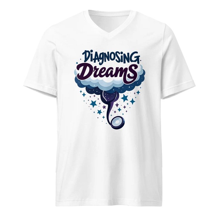 Dreamy Diagnosis Stethoscope V-Neck Tee product image (1)