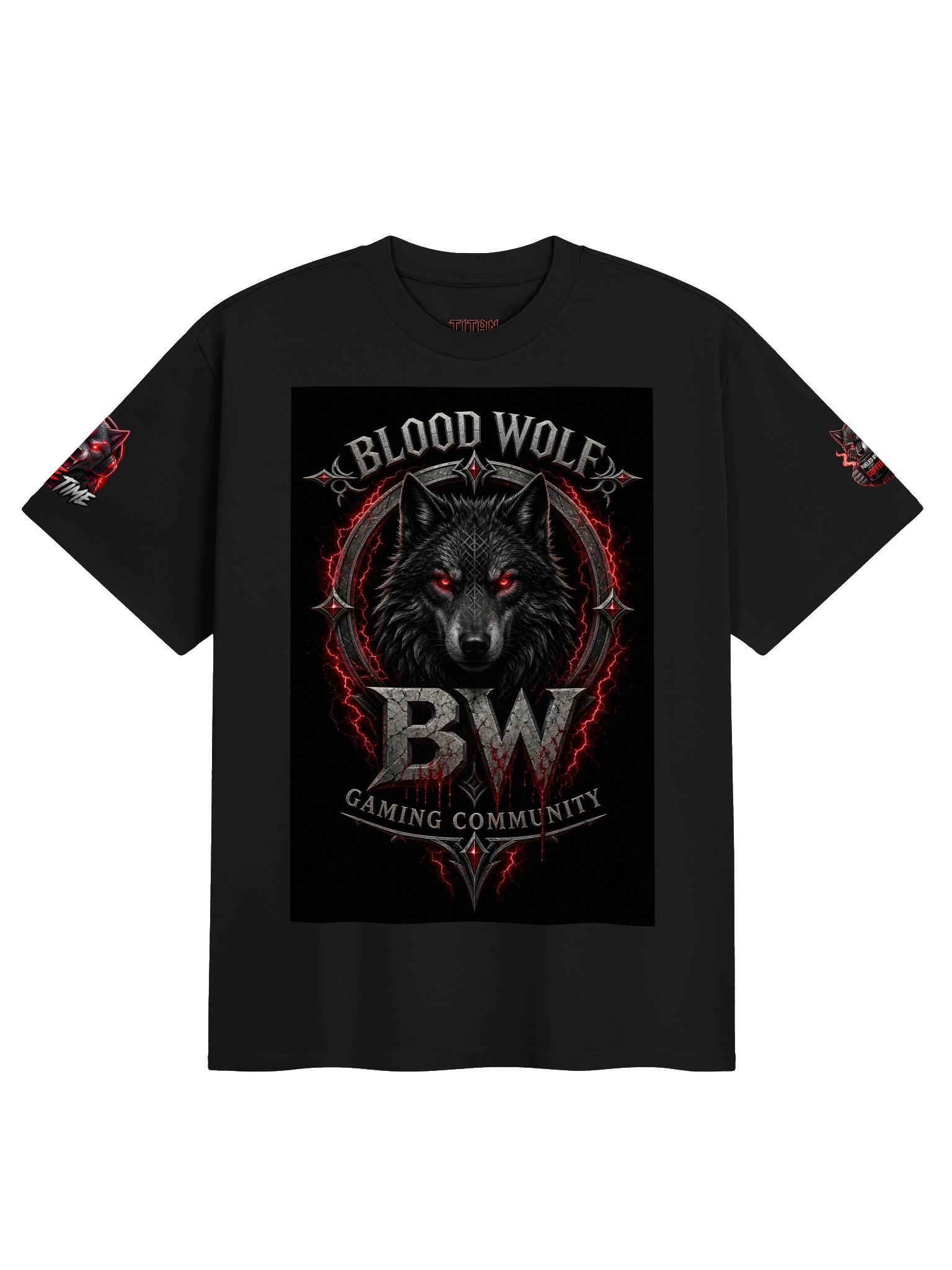 Blood Wolf Gaming Heavy Tee product image (1)