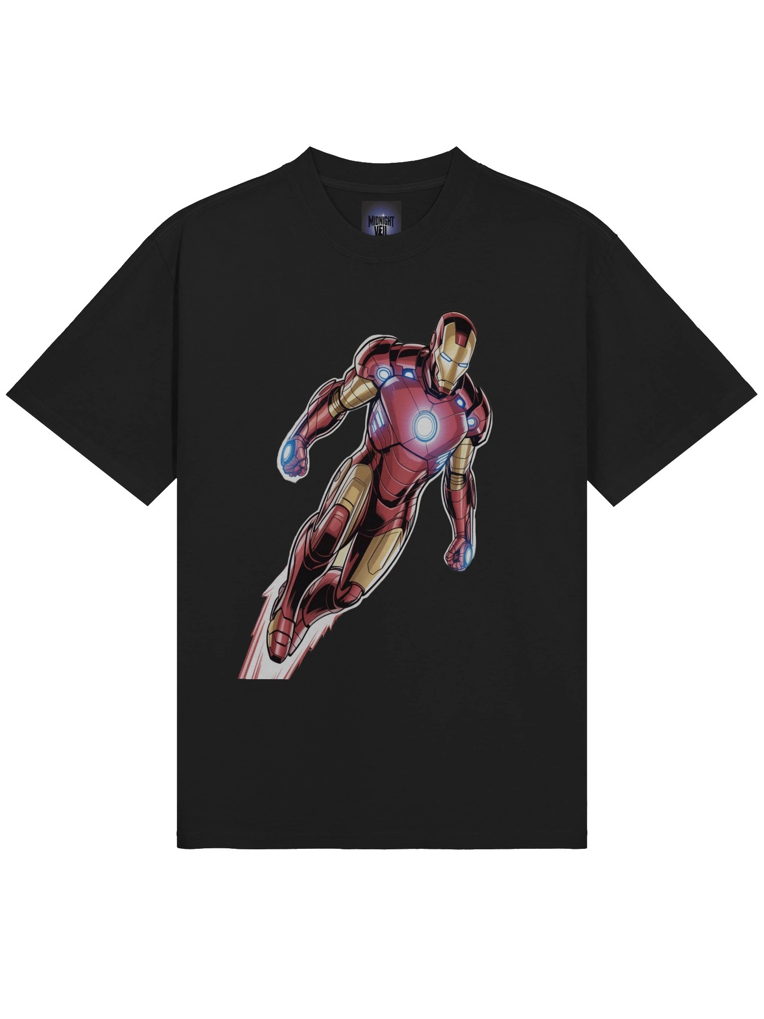 Iron Man Inspired 'Eclipse Surge' Premium Oversized Faded T-Shirt product image (5)