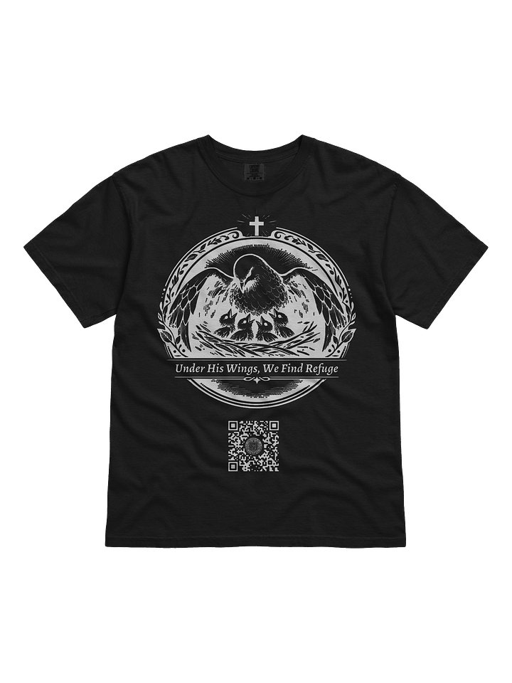 Sheltered and Nurtured (White on Black/Color) product image (1)