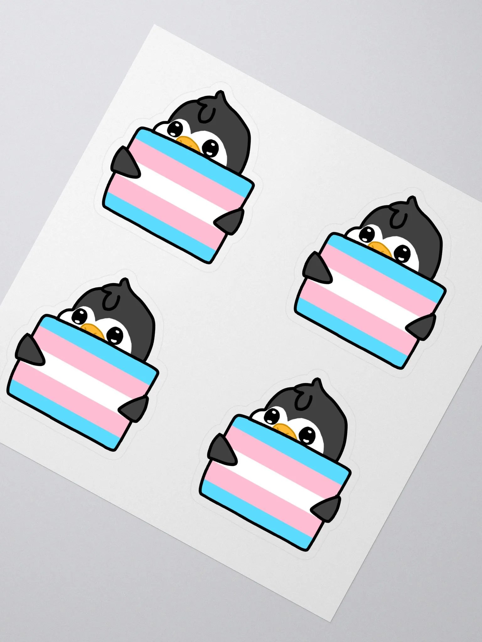 "Trans Pride" Lil' Guy - Sticker Sheet product image (2)