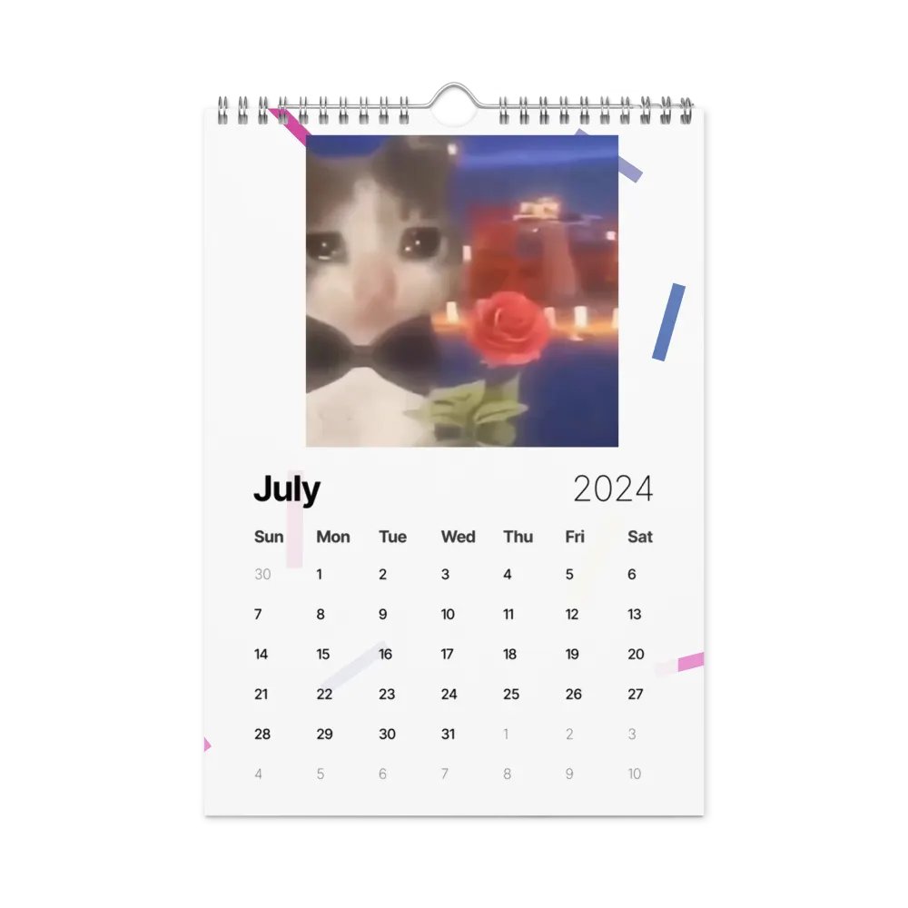 Wall Calendar (2024): Meme Cats product image (10)