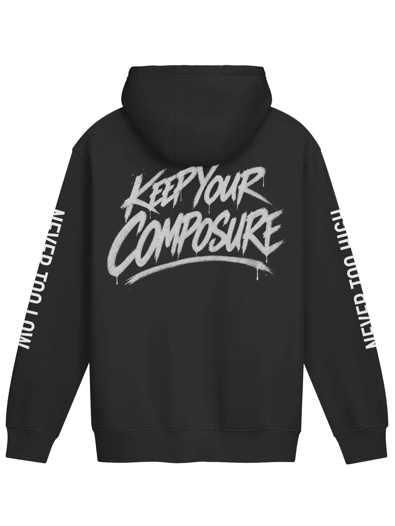 KYC “Never Too High/Never Too Low” Hoodie product image (2)