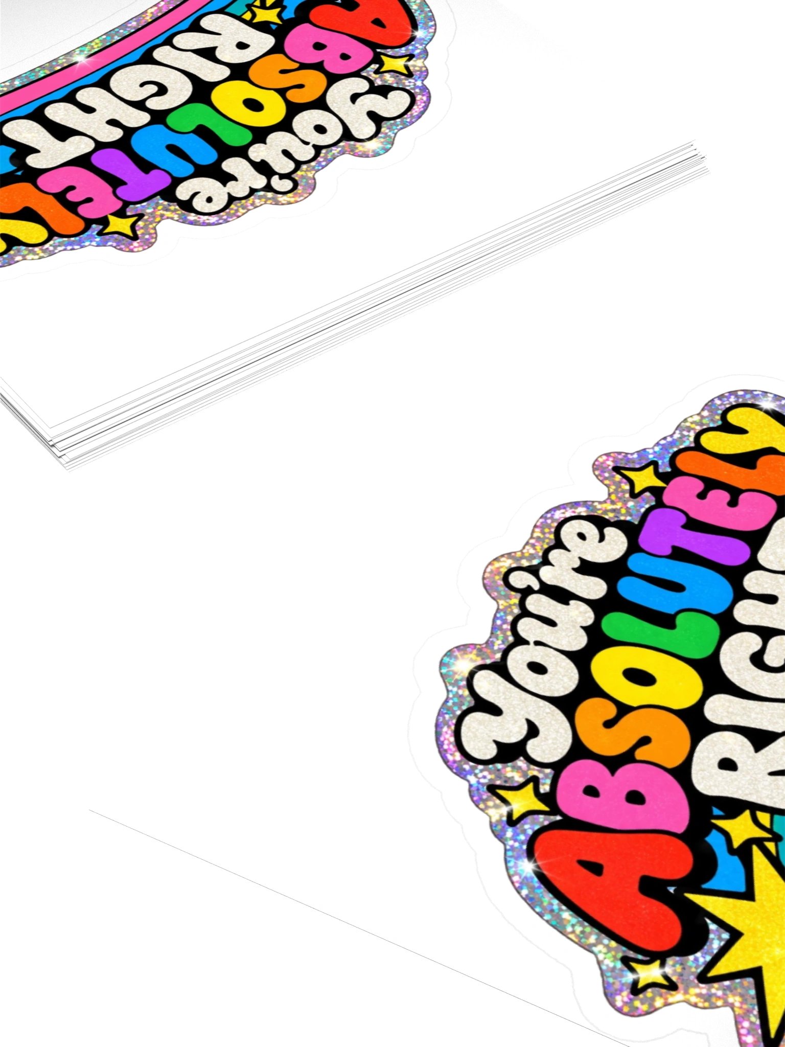 You're Absolutely Right Glitter Sticker product image (13)