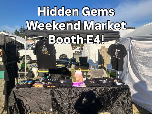 Come see me and Mom at the Hidden Gems Weekend Market in Tulalip! We’ve got my shirts, mom’s hand made earrings, and dried la...