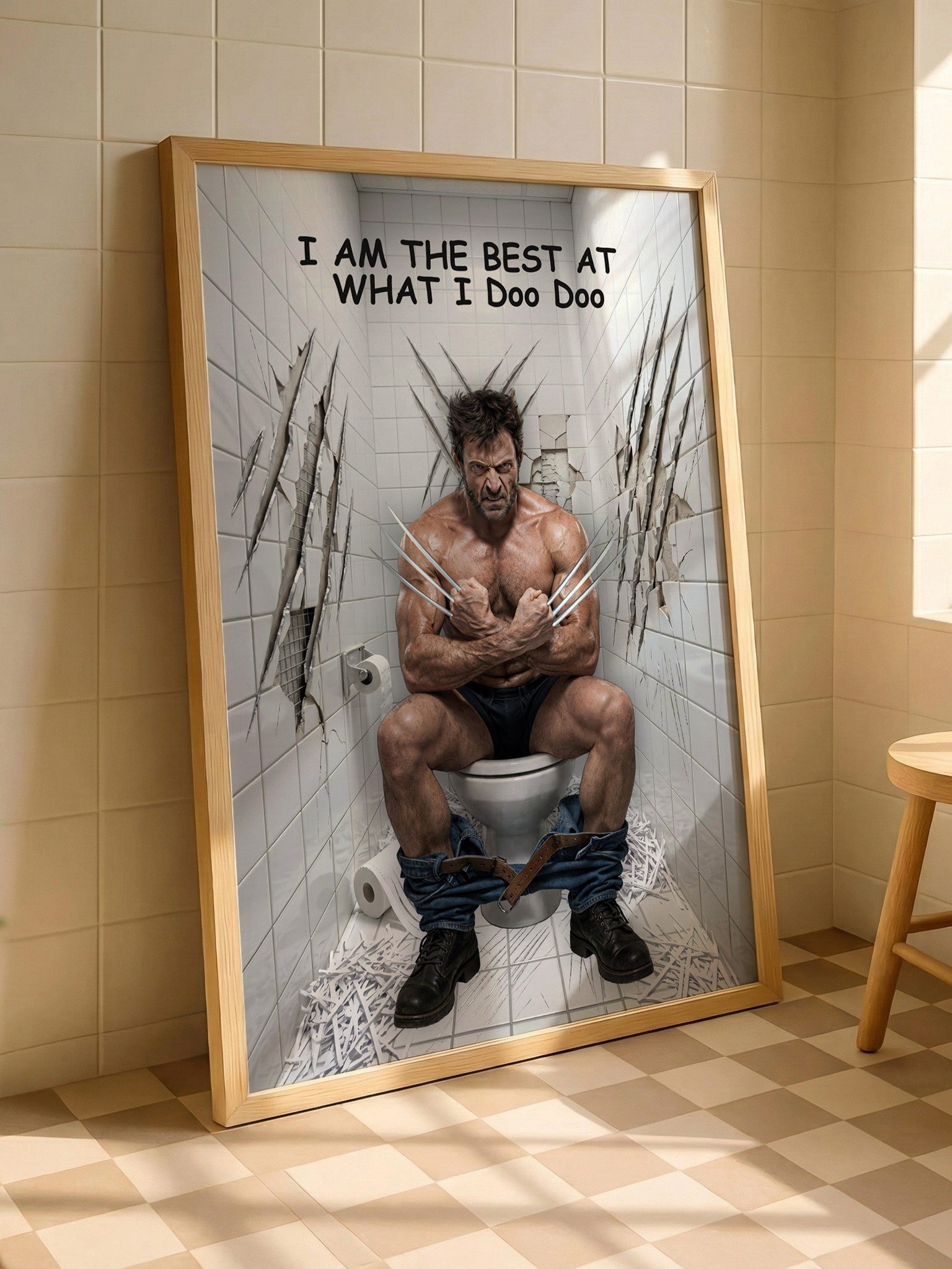 Wolverine Bathroom Wall Art 1 product image (2)