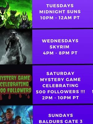 🦌✨ 500 Follower Celebration!! ✨🦌 This week’s stream lineup is packed with heroes, dragons, dice rolls, and a mysterious, spooky celebration for hitting 500 followers! Come hang for cozy chaos, epic quests, and some unexpected scares... 🎯 Tuesday – Marvel’s Midnight Suns 🕙 10PM–12AM PT 🐉 Wednesday – Skyrim 🕓 4PM–8PM PT 👻 Saturday – Mystery Game: 500 Follower Celebration!!! 🕑 2PM–10PM PT {8 Hour Stream Alert!!} (Expect screams, surprises, and possibly a panicked moose.) 🎲 Sunday – Baldur’s Gate 3 Honor Mode Co-Op 🕖 7PM–11PM PT 📺 Come vibe with the herd: twitch.tv/joey_themoose You bring the snacks, I’ll bring the jump scares. #JoeyTheMoose #TwitchStreamer #MidnightSuns #SkyrimStream #MysteryGameStream #500FollowerCelebration #SpookyStream #BG3HonorMode #StreamingCommunity #AntleredMajestics #CozyChaos #MooseEnergy #DiceAndDrama #ScreamWithTheMoose