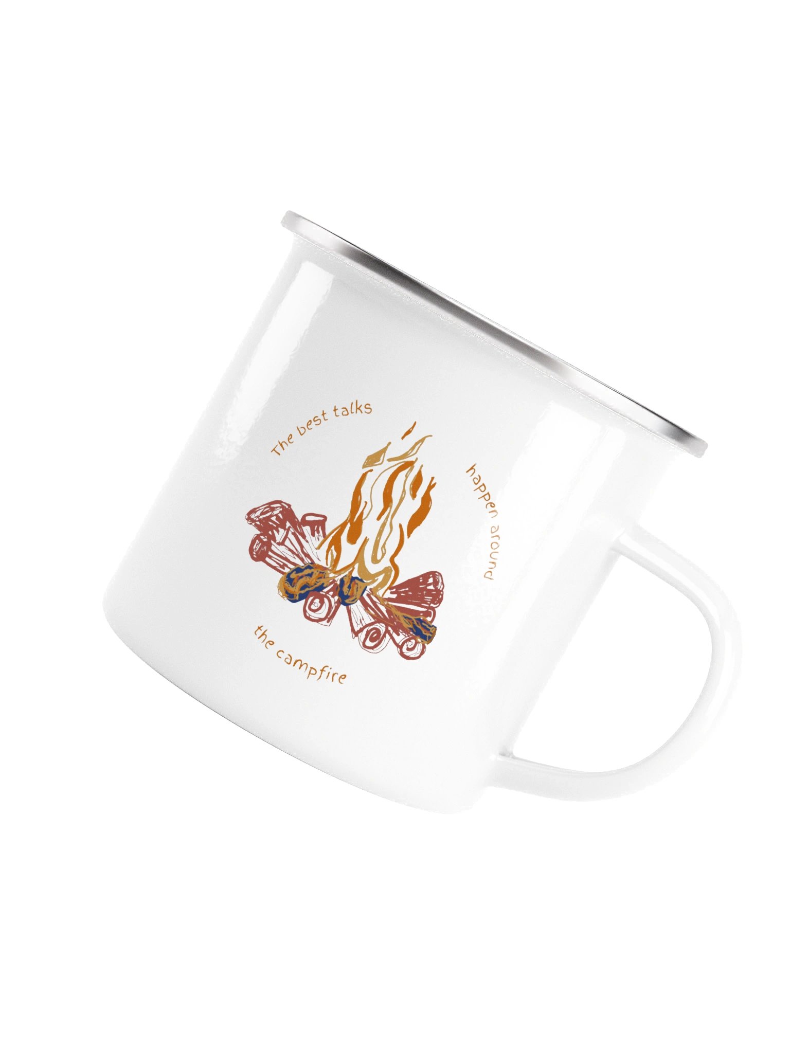I'd Rather Be Camping! Enamel Mug product image (4)