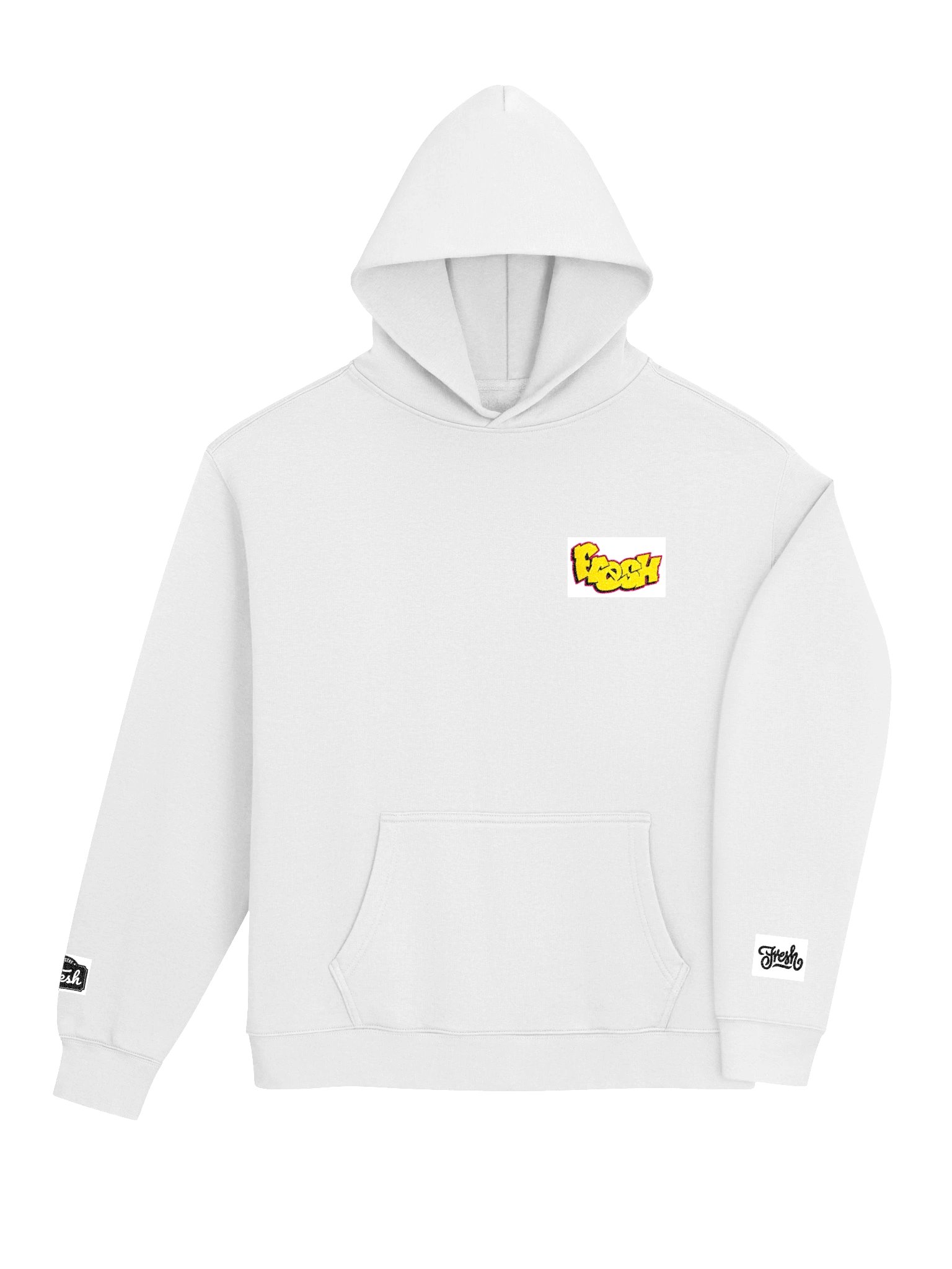 White High Quality Thick Warm fresh hoodie! Embroidered! product image (4)