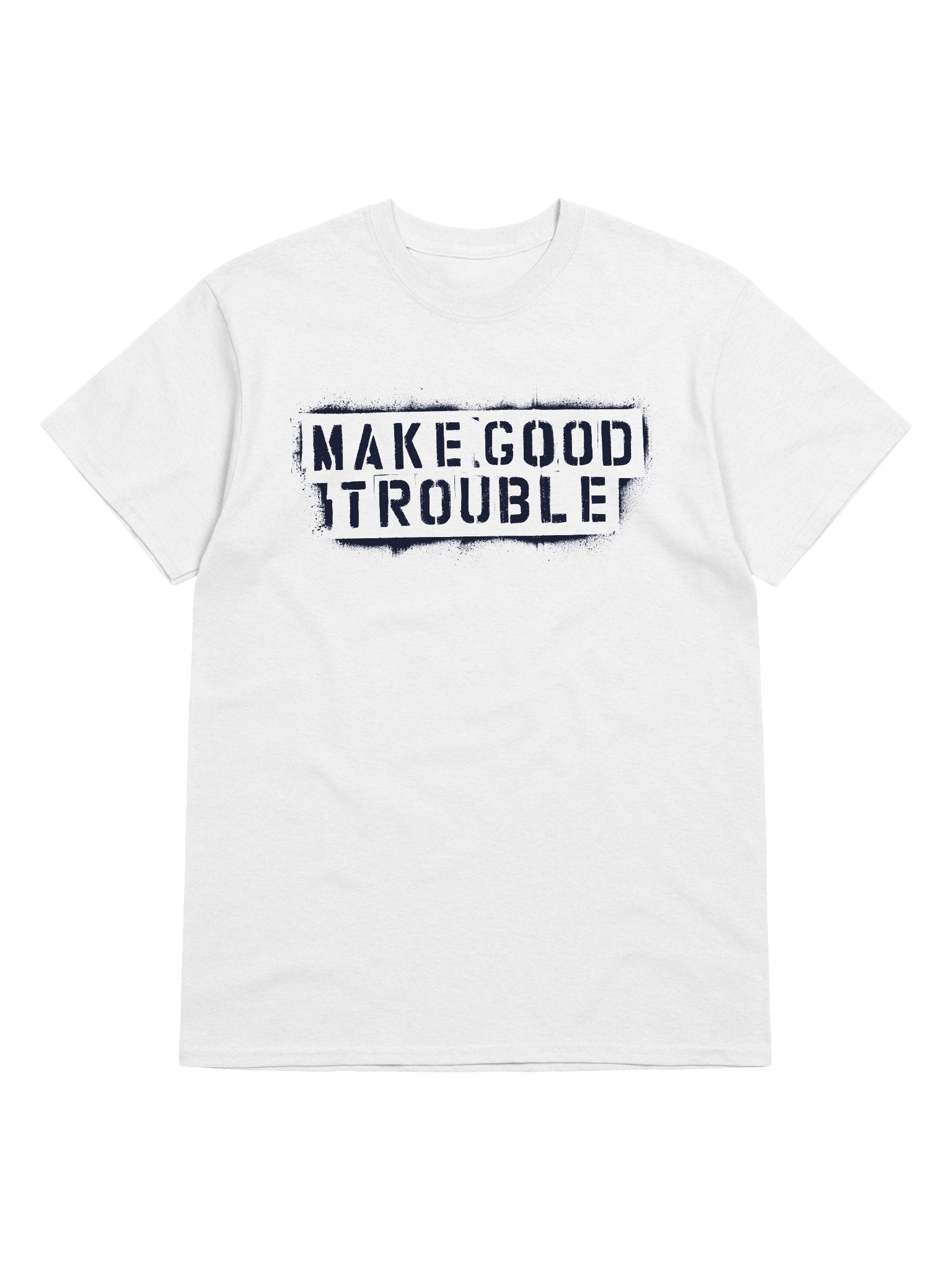 Make Good Trouble Gildan Heavyweight T-Shirt black letters product image (4)