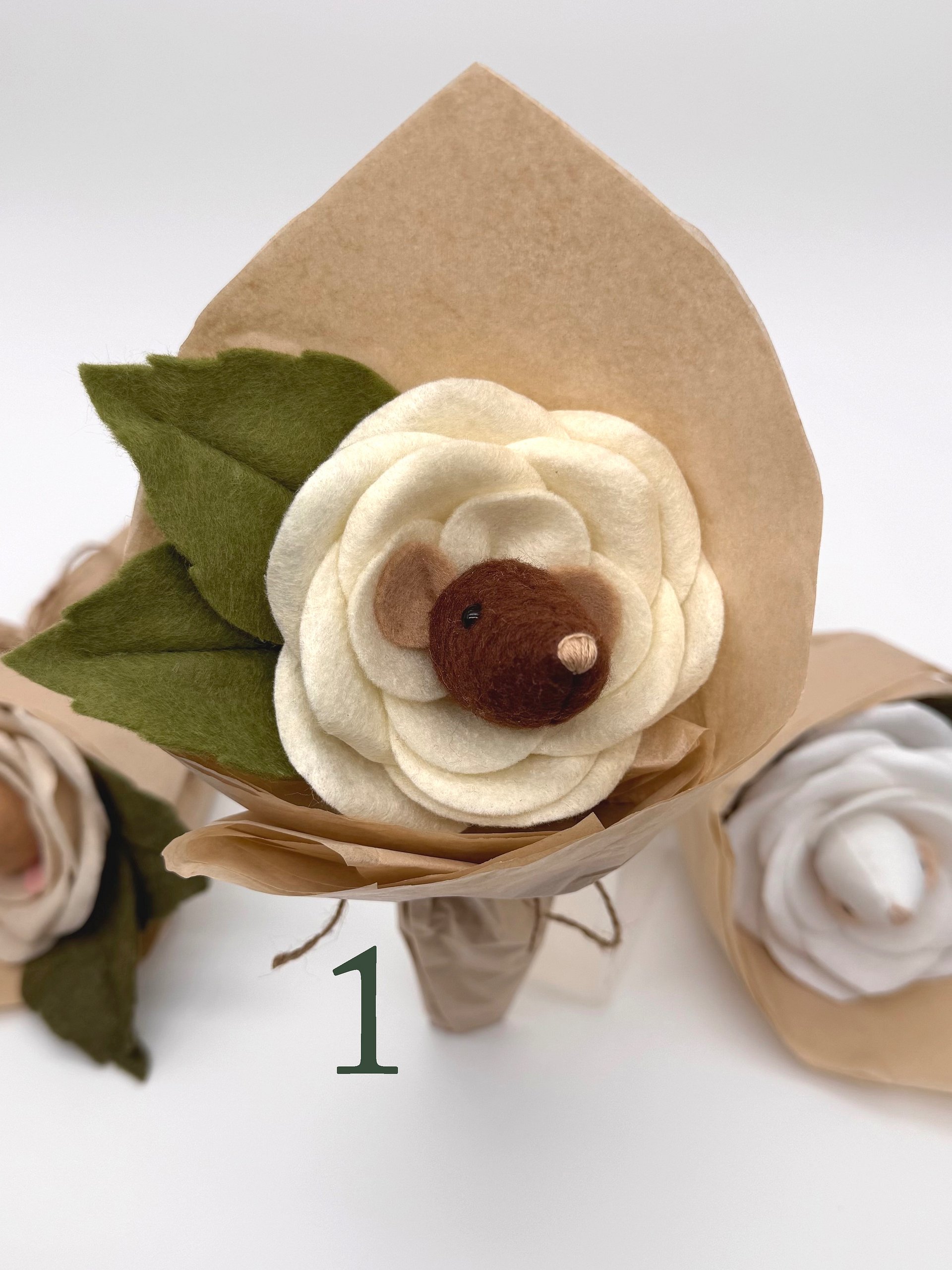 White/Cream rat roses product image (1)