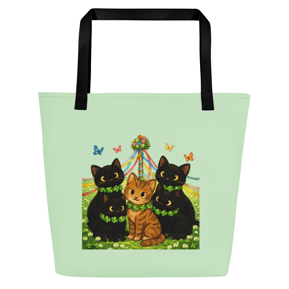 Cat Brigade Spring Tote Bag product image (1)