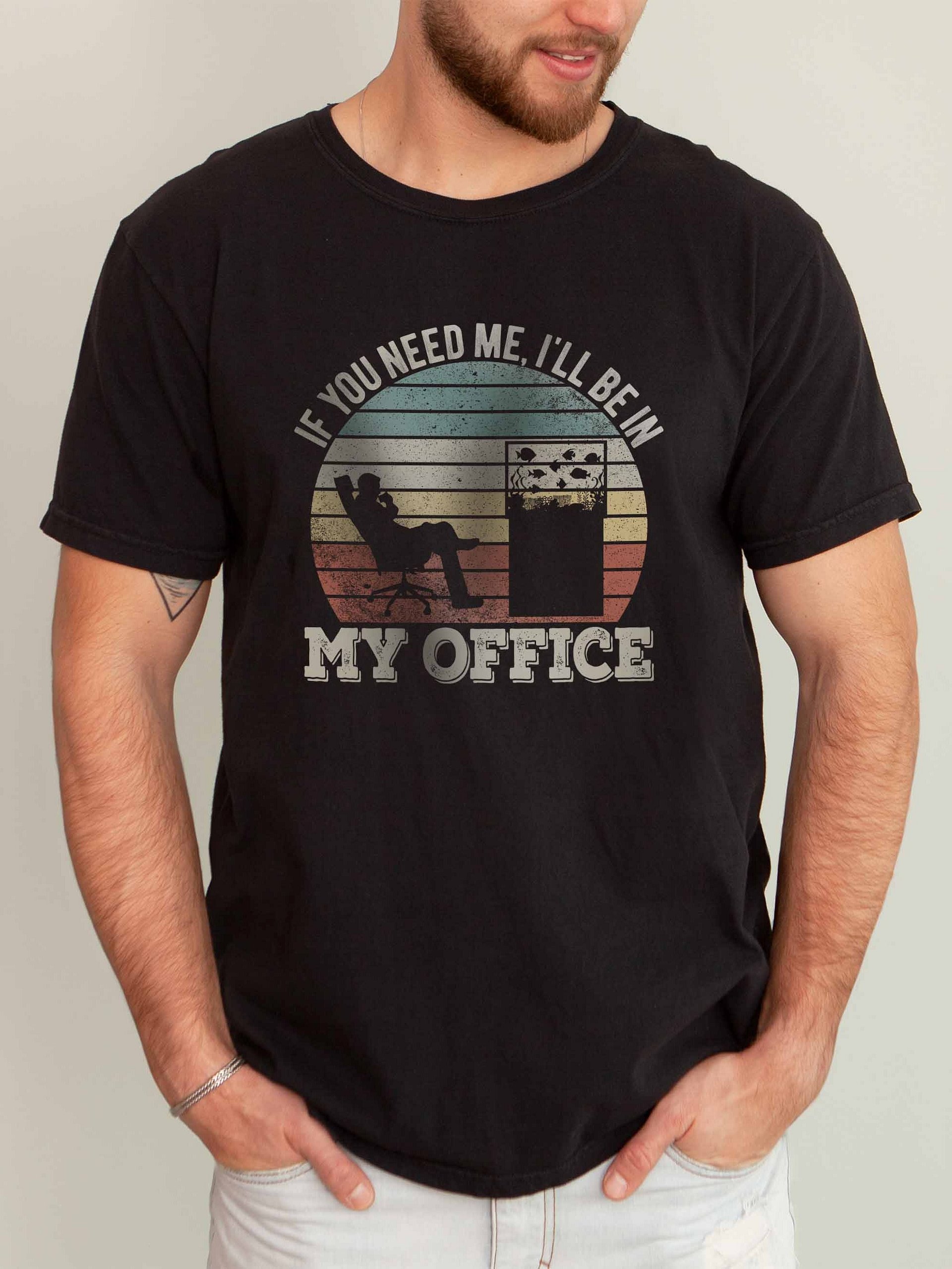 If You Need Me I’ll Be In My Office Reef Tank Shirt – Funny Saltwater Aquarium Tee product image (2)