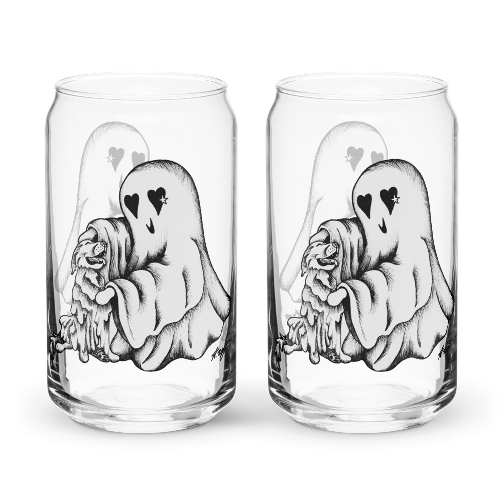 Ghost Dog and Ghost, Can-Shaped Glass product image (8)