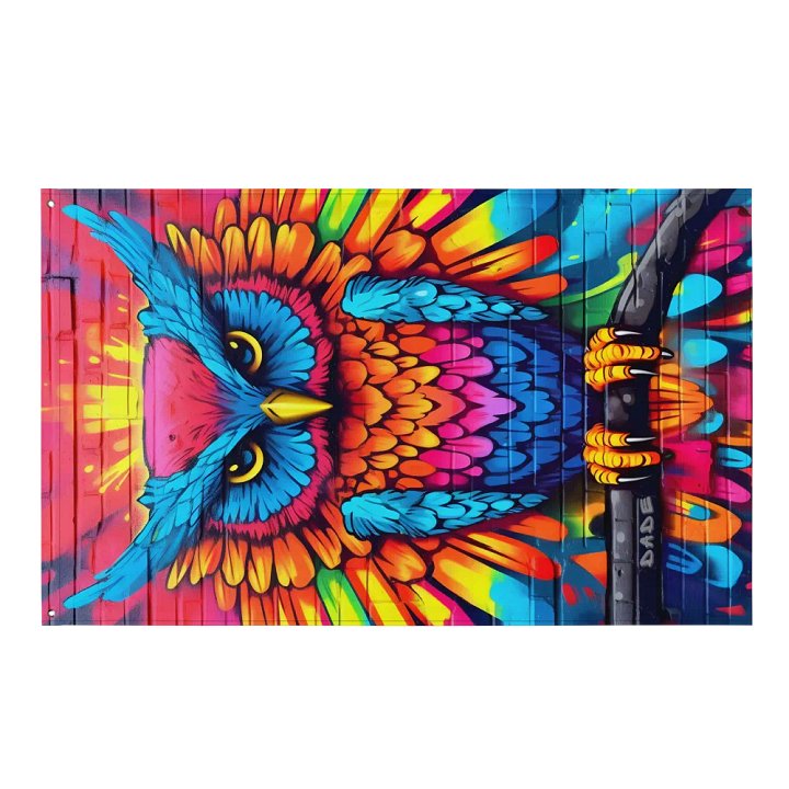 Rave Owl flag product image (1)