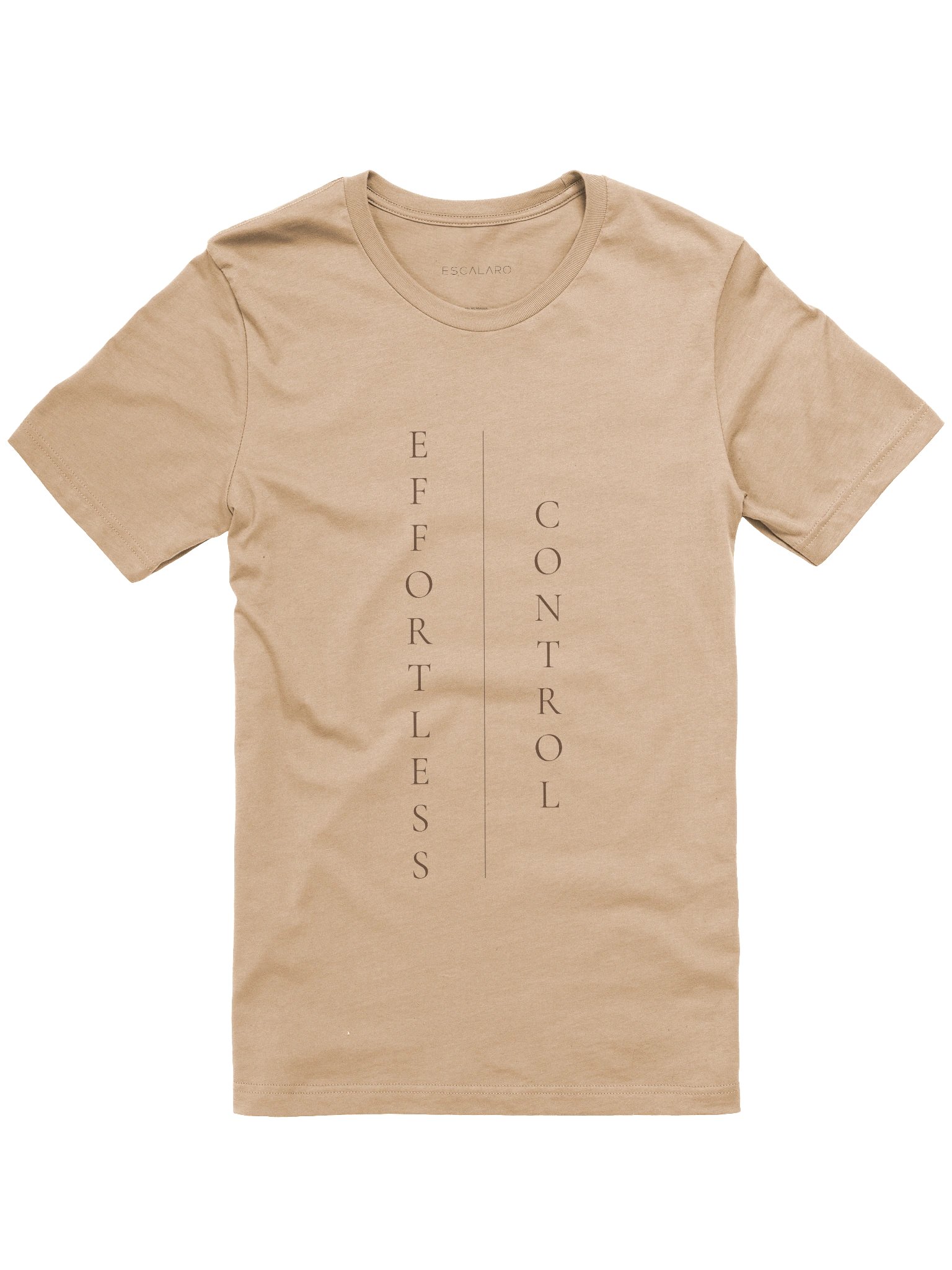 Effortless Control — Premium Minimalist T-Shirt (Ivory & Tan | Bella+Canvas) product image (2)