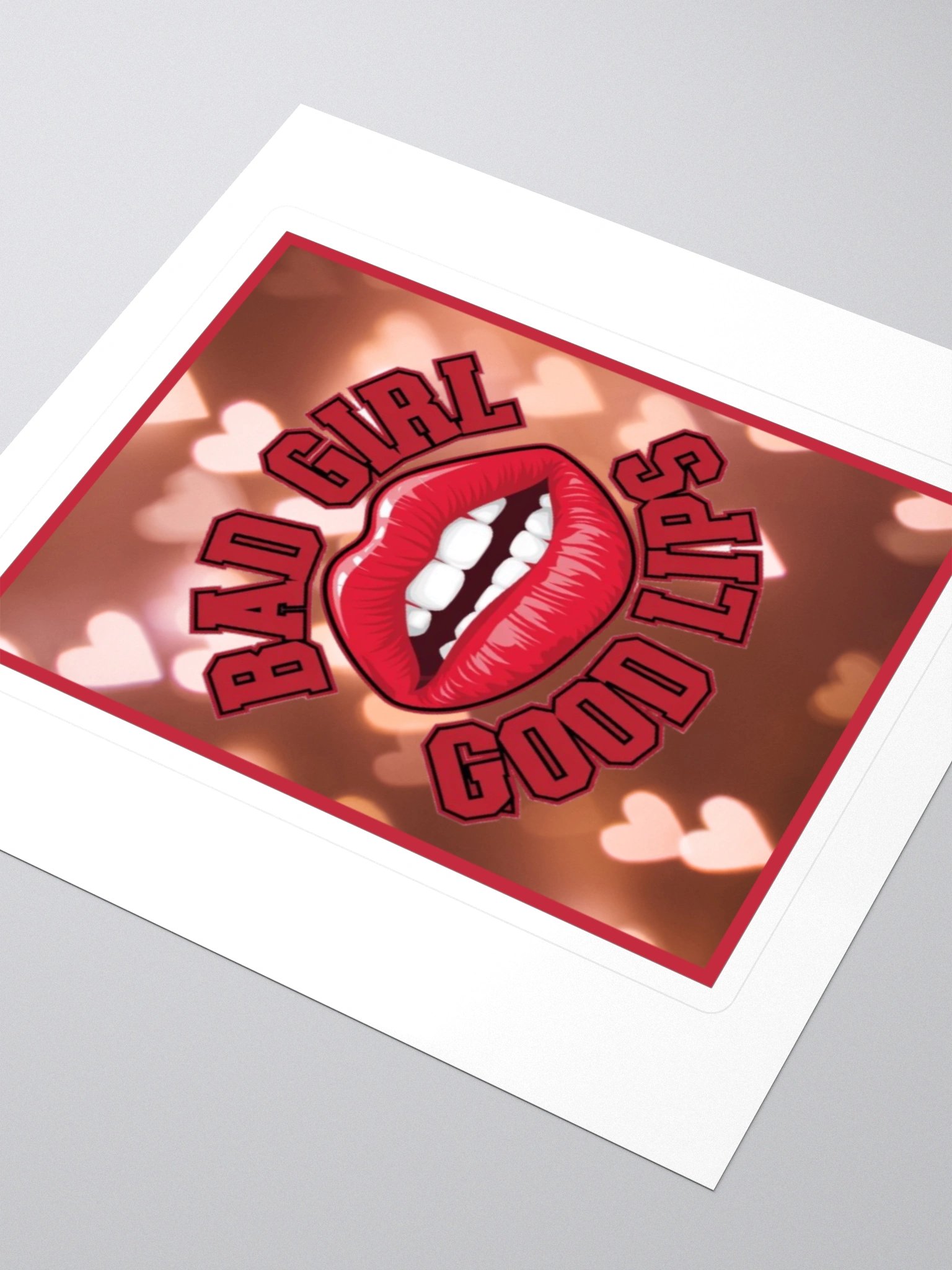 "BAD GIRL GOOD LIPS" vinyl sticker product image (2)