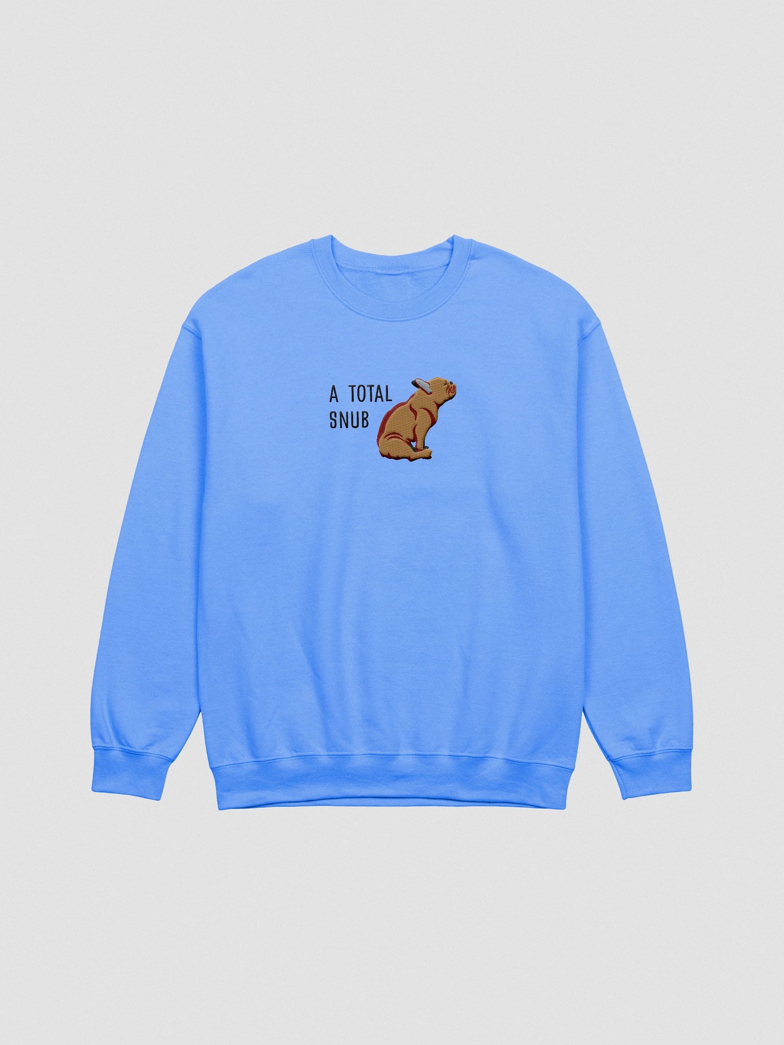 A Total Snub Sweatshirt (Embroidered) of a French Bulldog(Tan) product image (4)