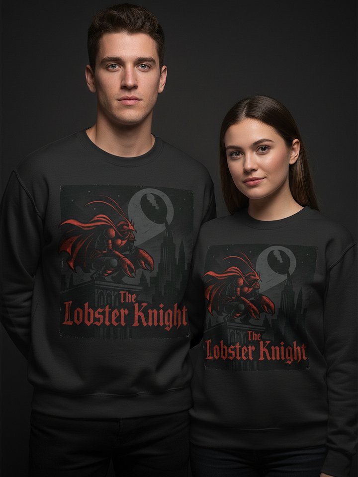 The Lobster Knight Sweatshirt | Funny Lobster Superhero Pullover product image (1)