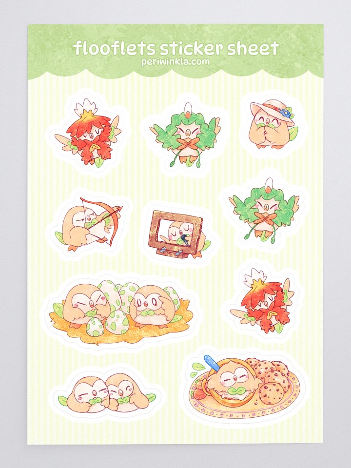 Flooflets Sticker Sheet product image (2)