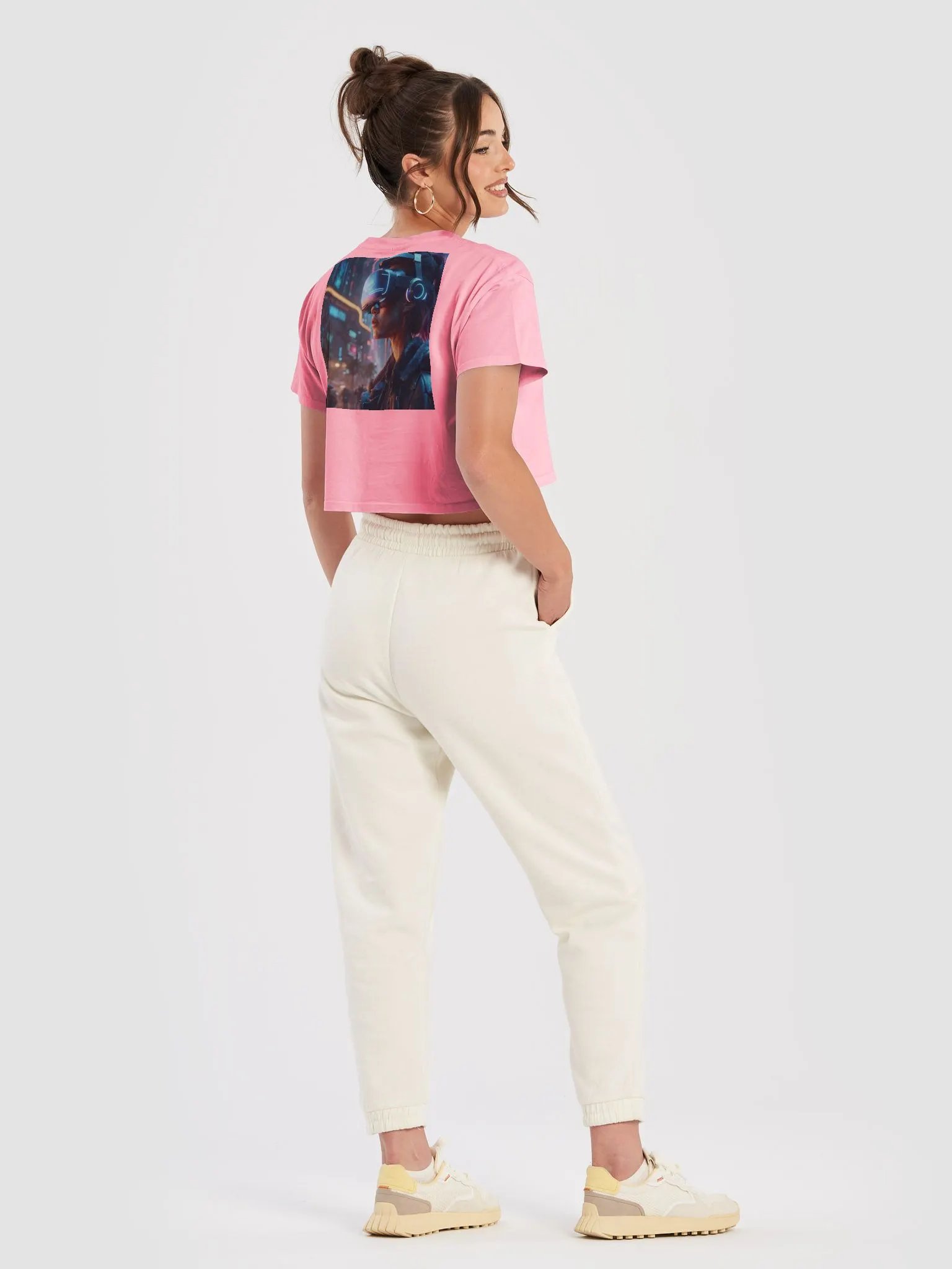 Gamer Life Graffiti Crop Top product image (6)