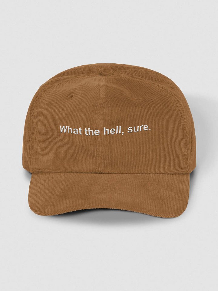 What the hell, sure. - Corduroy Hat product image (1)