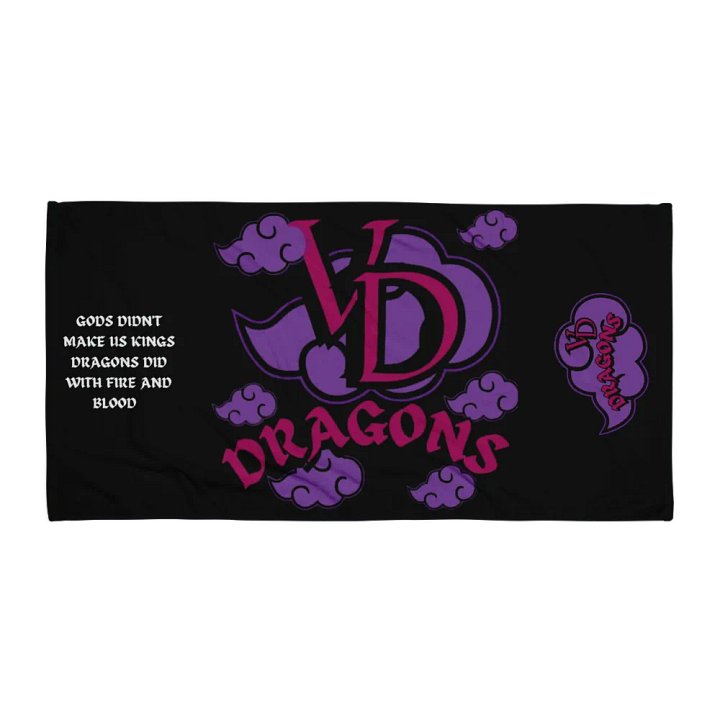 valerian dragons towel (purple) product image (1)