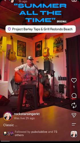 Performing “Summer All The Time” one of my original songs during Mikey Jerome’s songwriter show. Video by Kara Turner #origin...