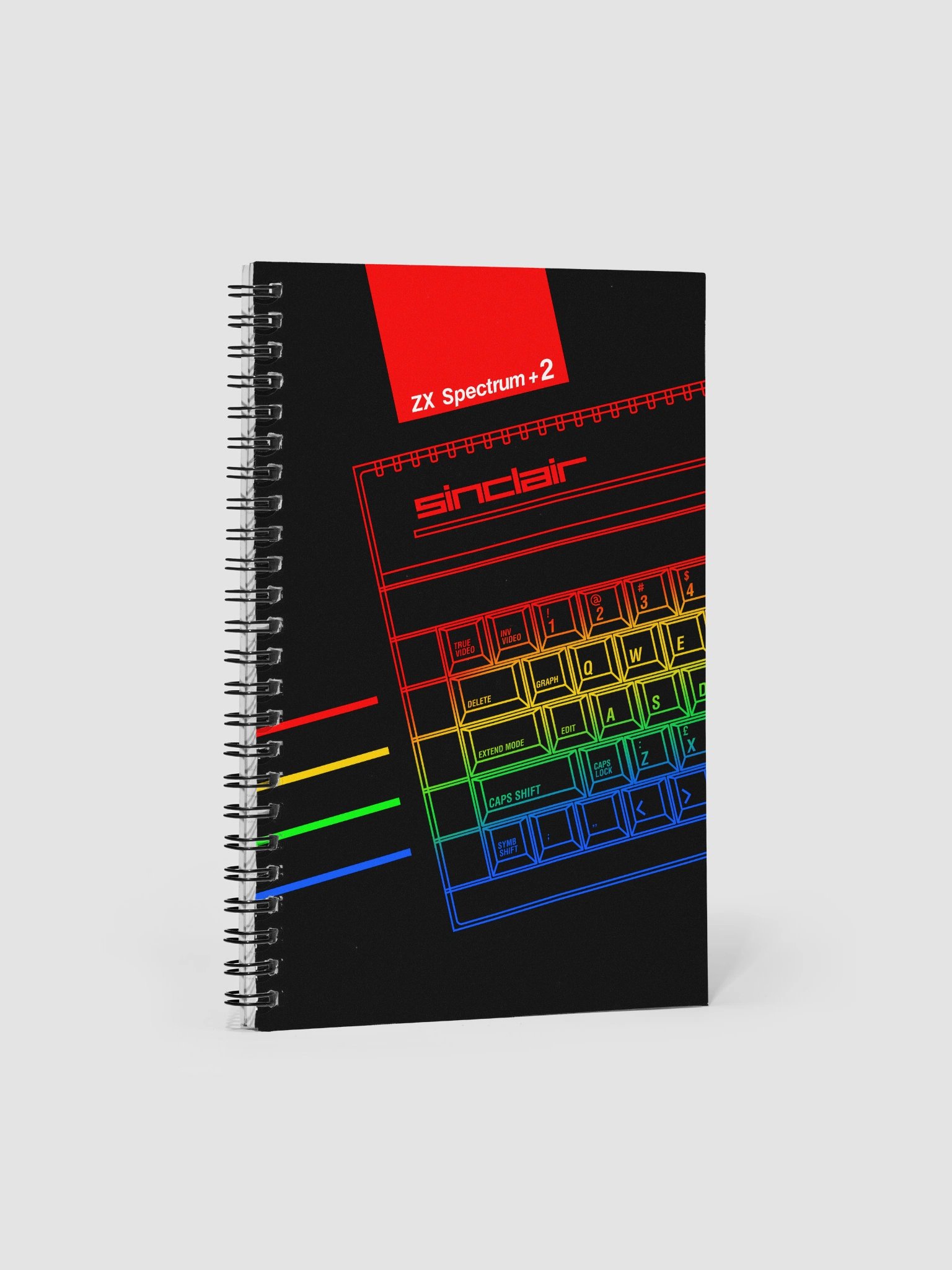Retro Rainbow Sinclair Spiral Notebook product image (1)