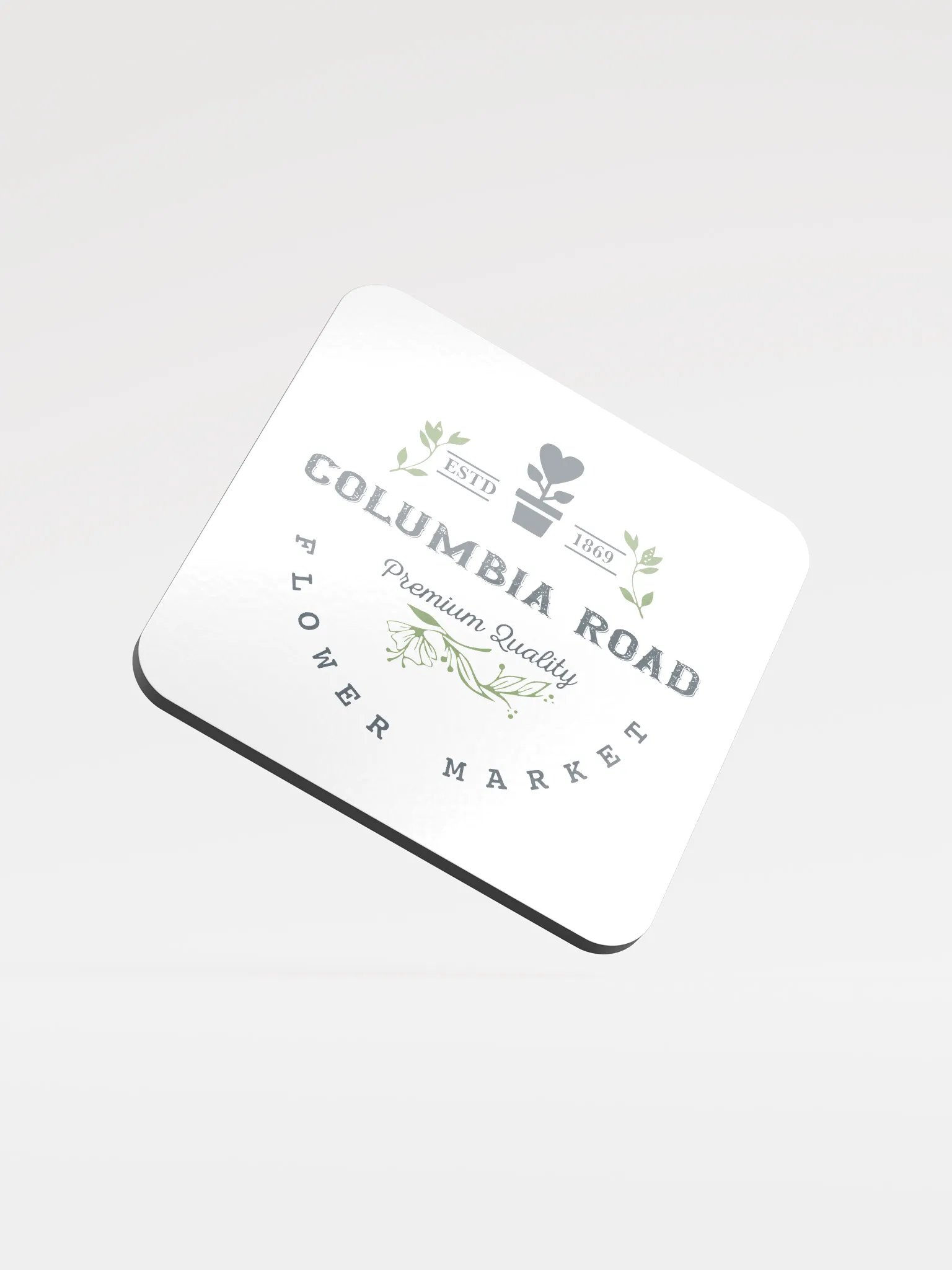 Columbia Road Market Cork Coaster (White) product image (1)