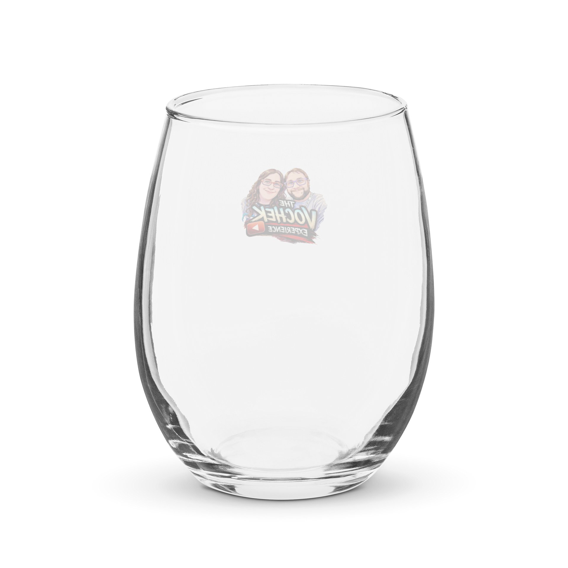 The Vochek Experience Logo Stemless Wine Glass product image (2)