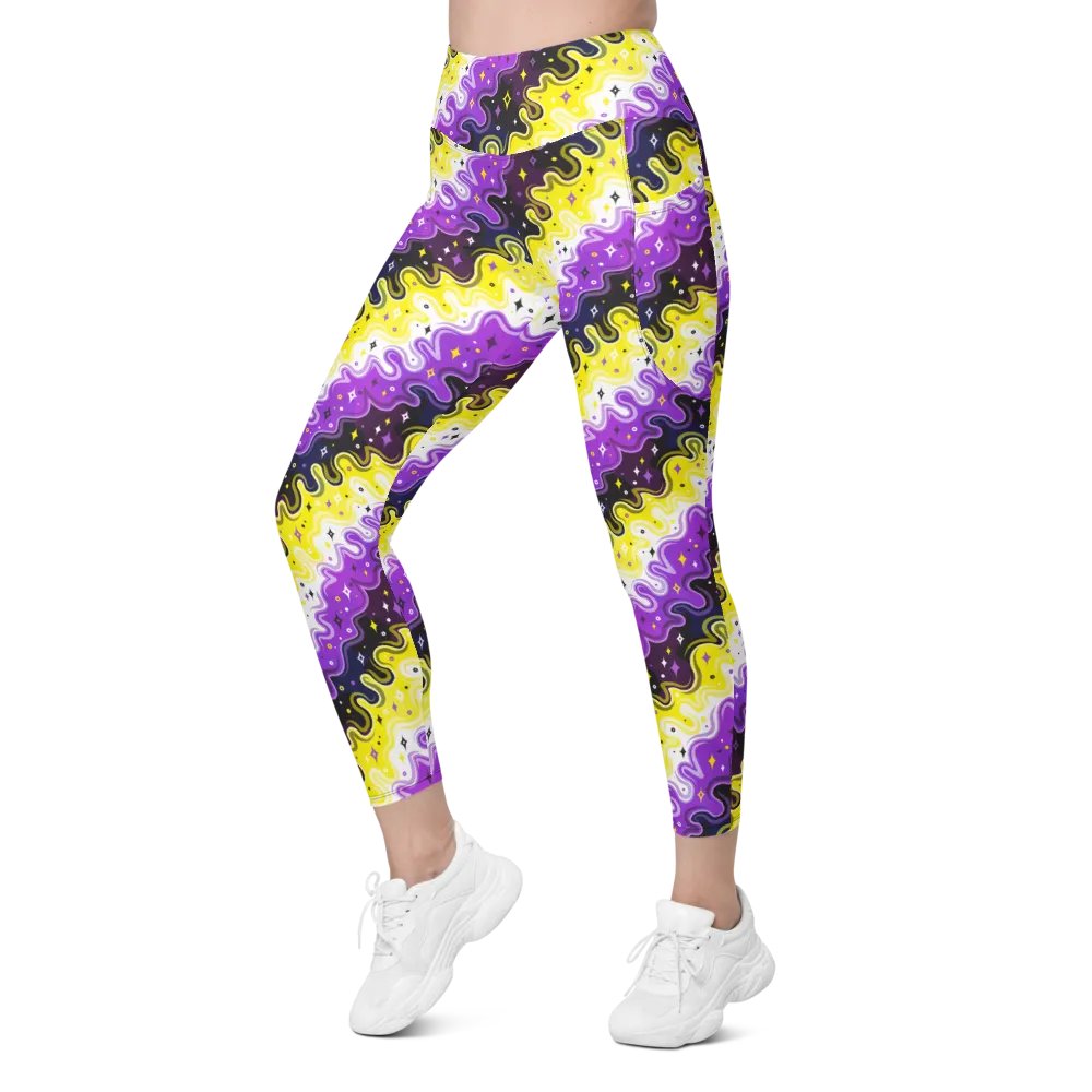 Non-Binary Pattern Pocket Leggings product image (4)