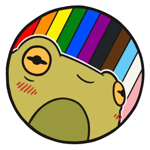 sticker : pride froge product image (1)