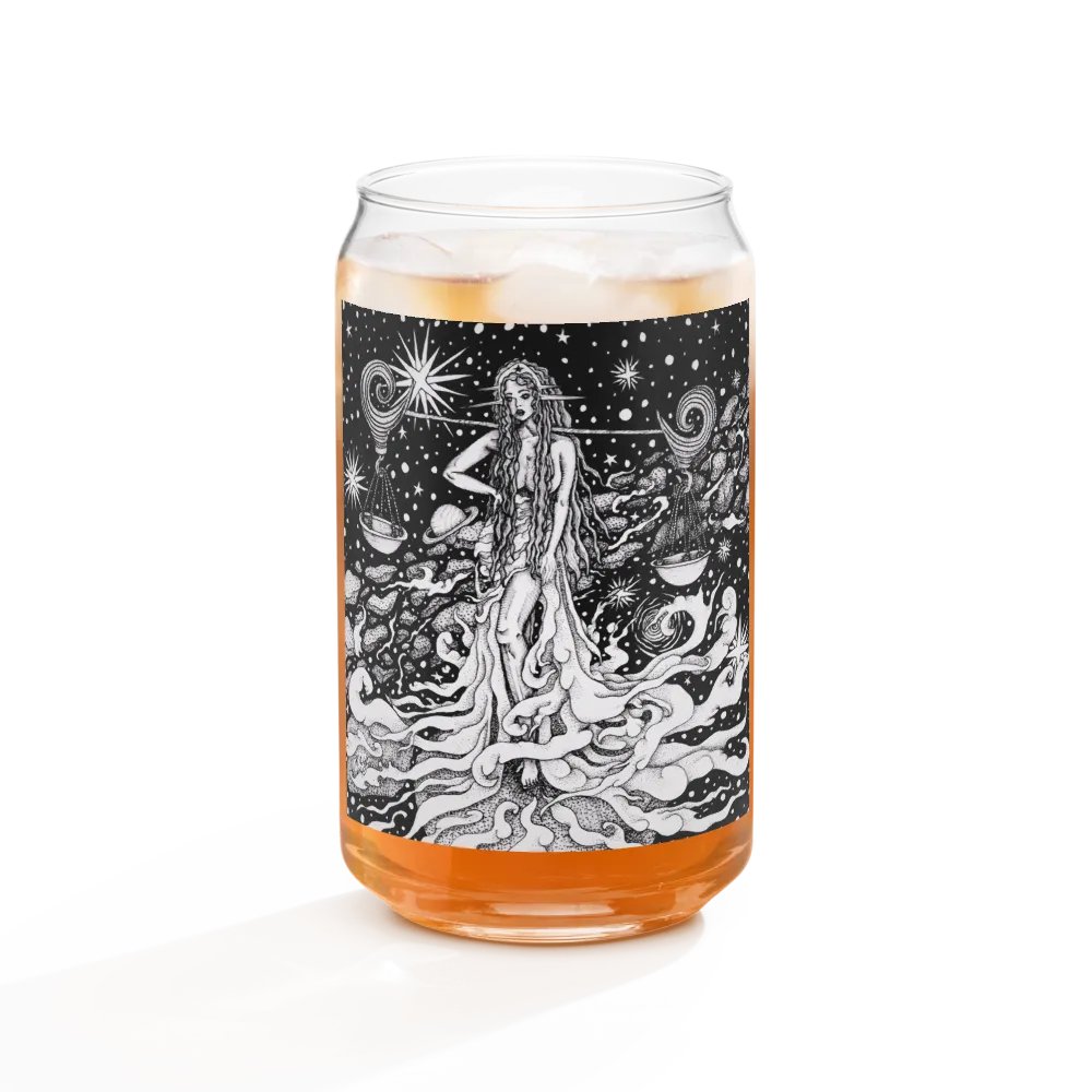 Libra Zodiac Can-Shaped Glass product image (11)