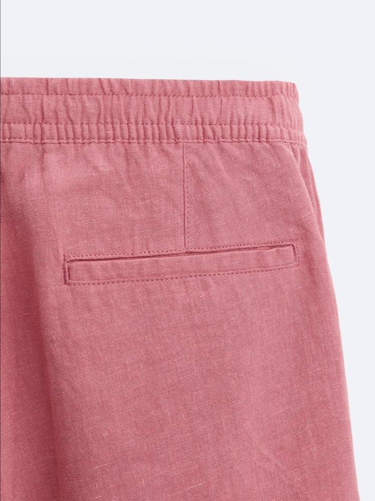 100% LINEN BERMUDA SHORTS product image (4)