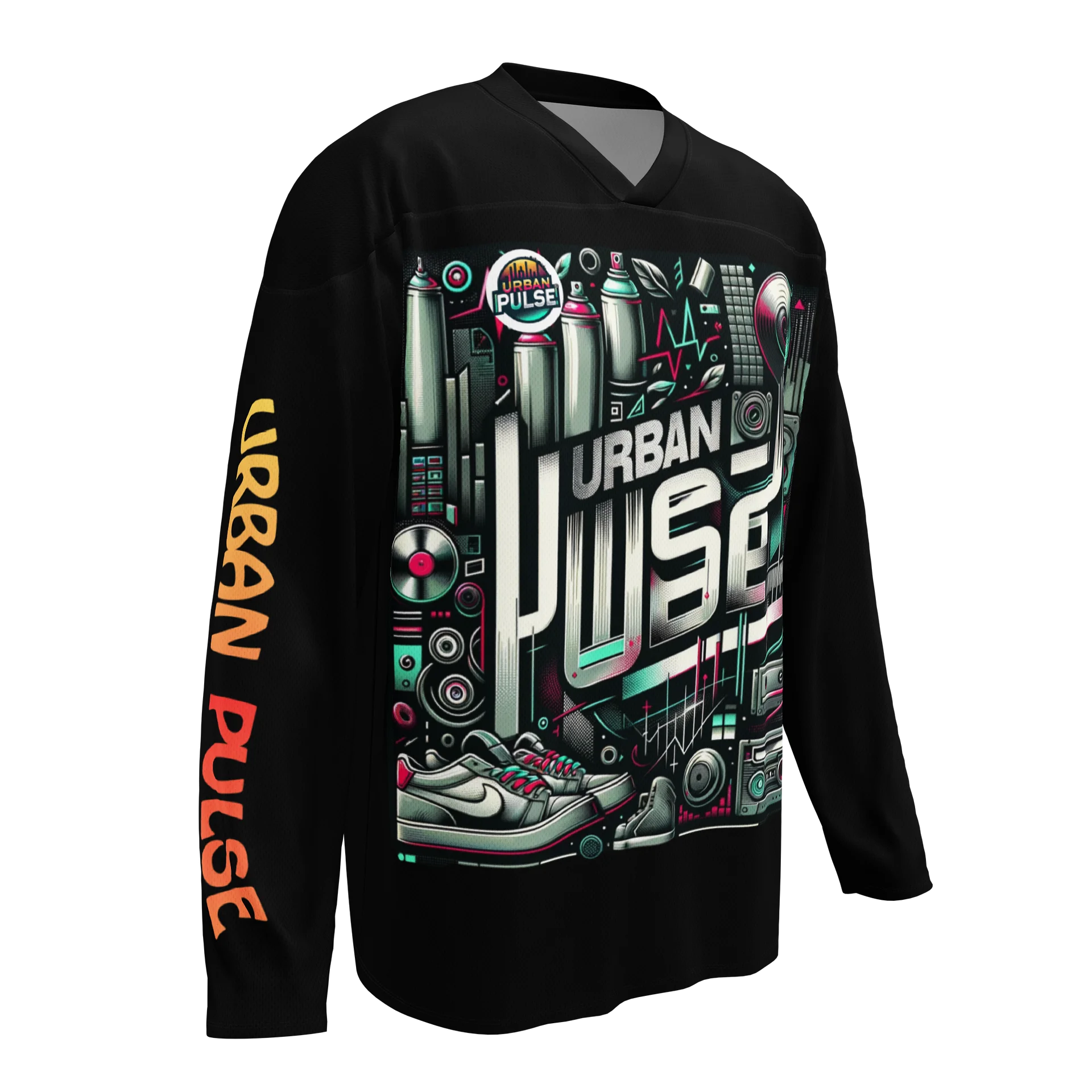 LIMITED EDITION - CNX Core All-over print Unisex Long Sleeve Tee — Urban Pulse 002 product image (3)