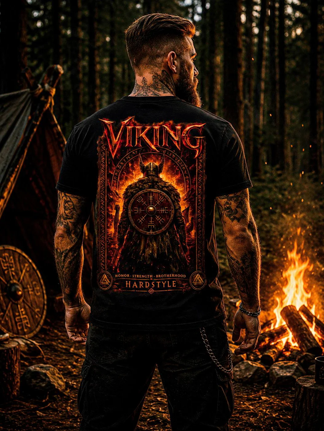Viking Hardstyle | Forged in Fire | Supersoft T-Shirt product image (4)