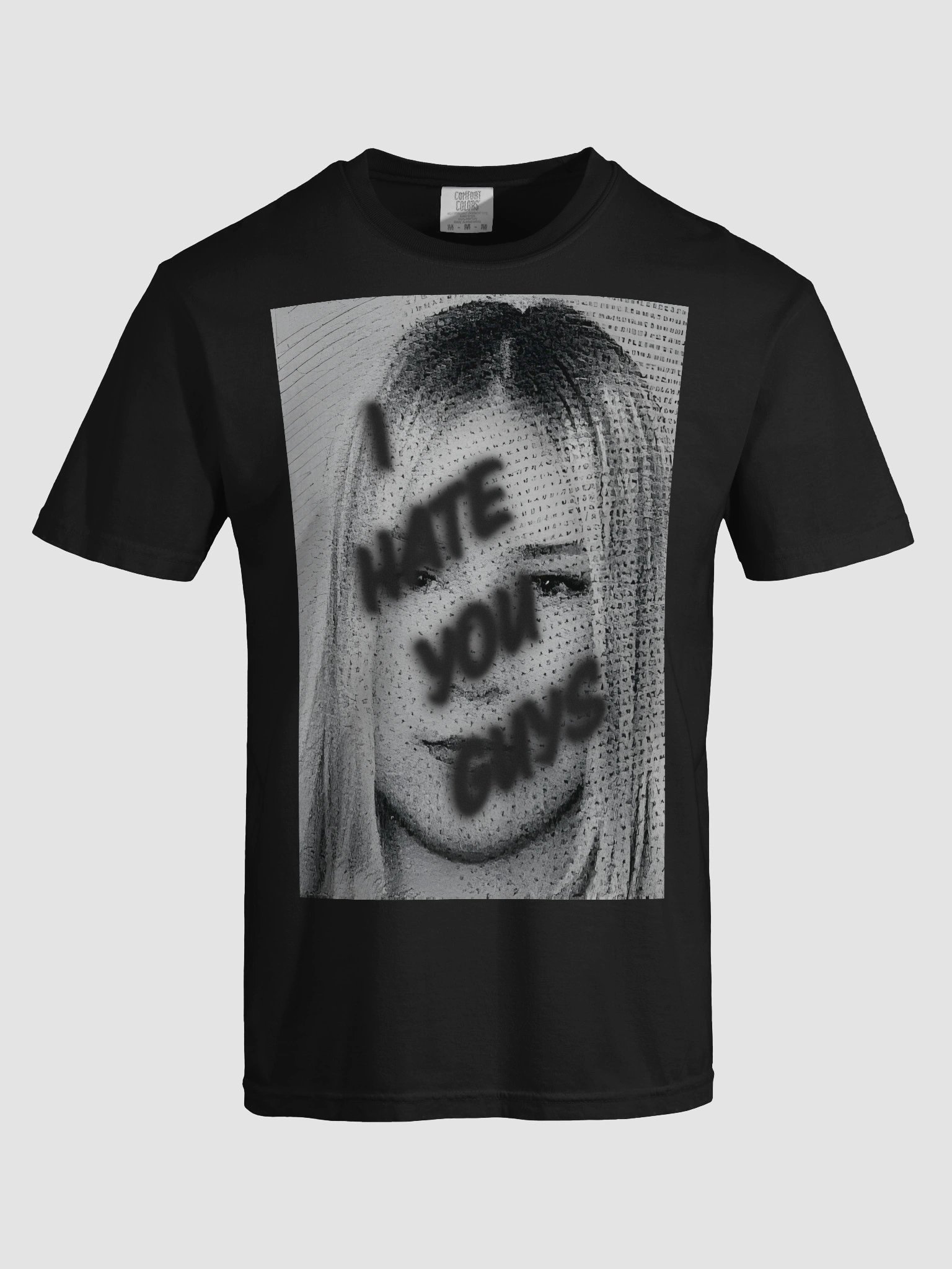 ihy blur - blk/wht tee product image (7)